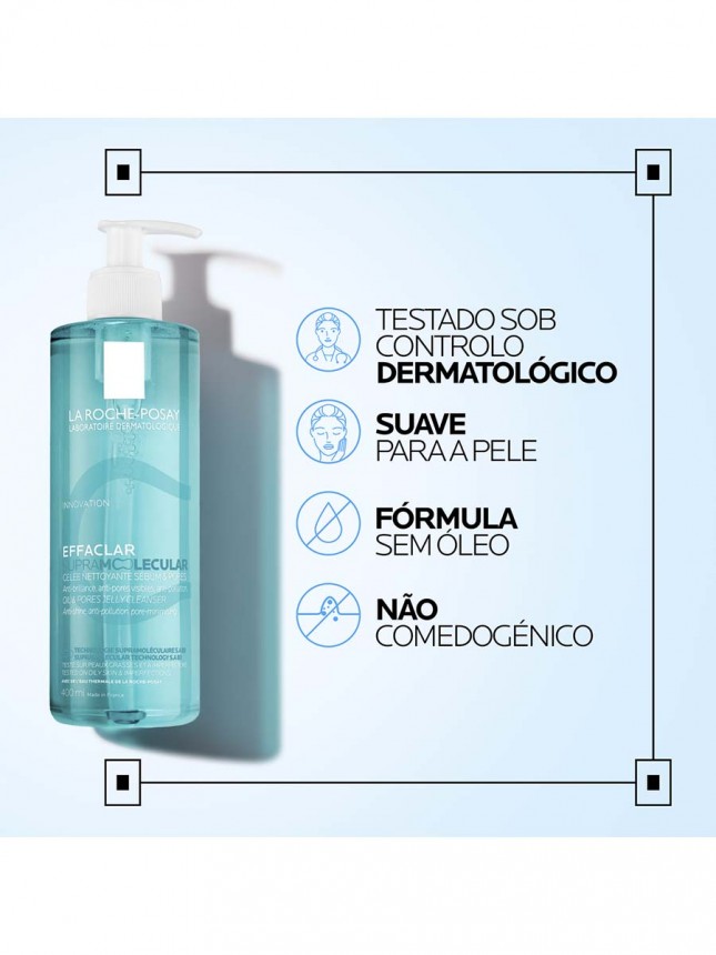 La Roche-Posay Effaclar Supramolecular Gel Limpeza 400ml