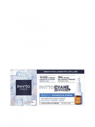 Phytocyane Intensive para hombre, ampollas antica�da, 5 ml x 12