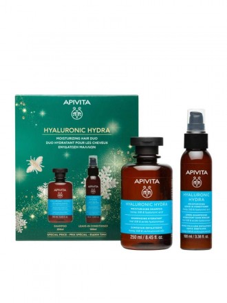 Apivita Hyaluron Hydra Champo 250 ml + Condicionador Leave-in
