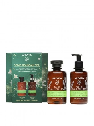 Apivita Corpo Gel Mountain Tea 250ml +Leite Corporal Promo