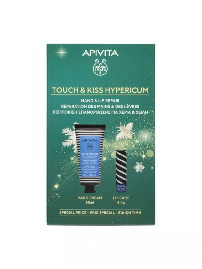 Apivita Maos Creme Hipericao + Lipcare Cacau Preco Especial