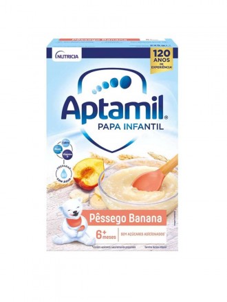 Aptamil Papa Lactea Pessego/Banana 225g 6M+ Aptamil Papa Lactea Pessego/Banana 225g 6M+