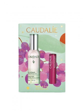 Caudalie Kissglow Elixir + Balsamo labial Set Natal 2026