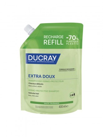 Ducray Extra Doux Champ�, recambio de 400 ml