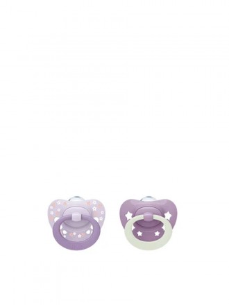 Nuk First Choice Day&Night Chupeta Roxo 6-18M X2