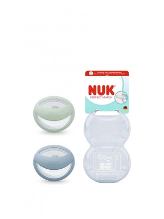 Nuk Perf Match Chupeta Verde Azul 0-6M X2